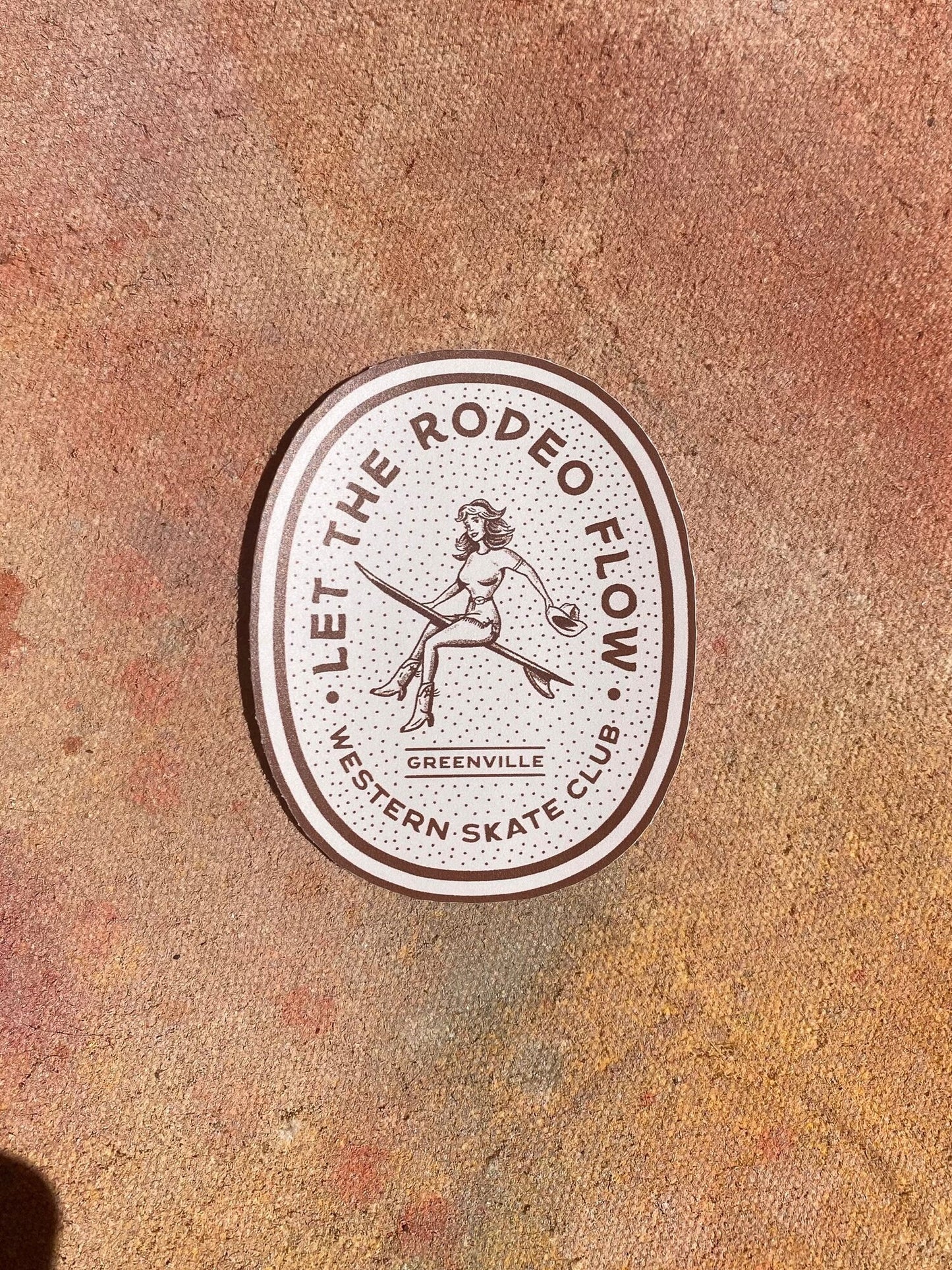 Let The Rodeo Flow 2.5” Sticker