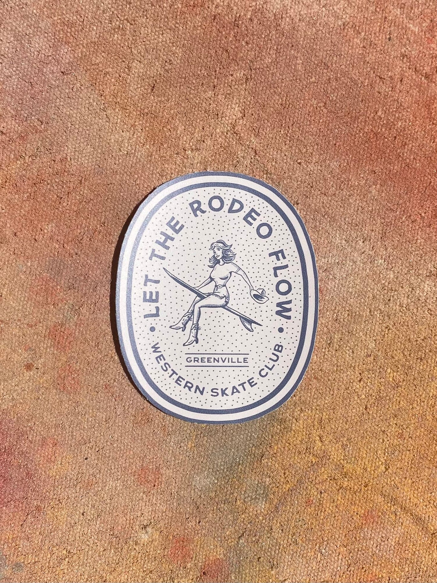 Let The Rodeo Flow 2.5” Sticker