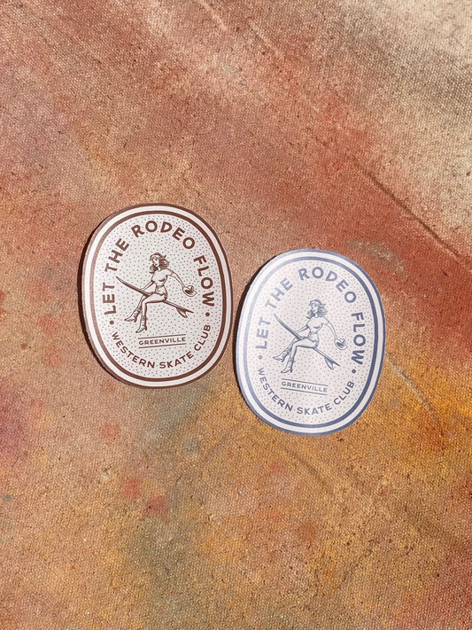 Let The Rodeo Flow 2.5” Sticker