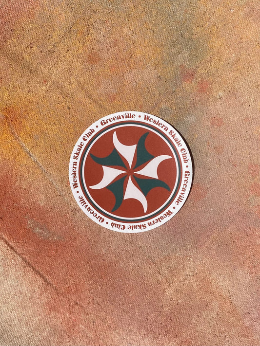 Portal Badge Skate Club 3.5” Sticker